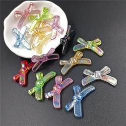10Pcs 20*33mm Bow Tie Beads Jewelry Making DIY For Aurora Laser Necklace Bracelet Pendant Wholesale