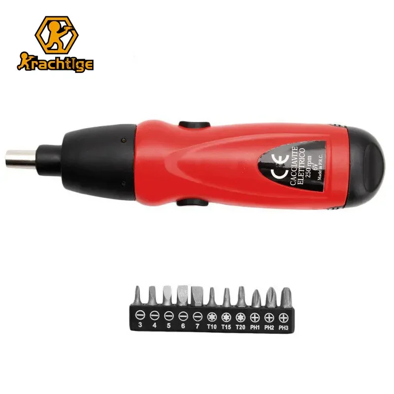 Krachtige 6V Electric Screwdriver Battery Operated Cordless Screwdriver Drill Tool / Random Color