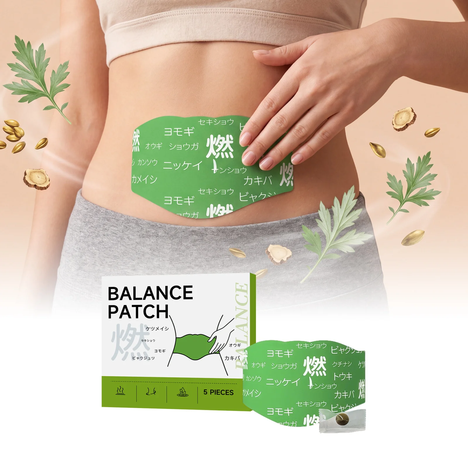 Mugwort Belly Button Patches Weight Loss Fat Burning Body Shaping Improve Stomach Detox Herbal Slimming Patch For Female Male
