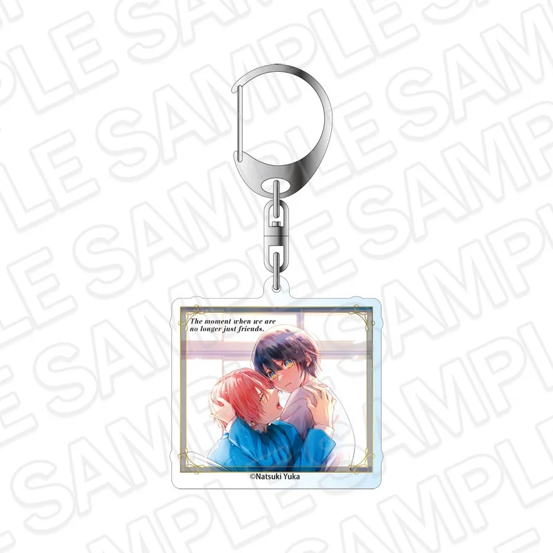 Anime The moment we stopped being just friends Cosplay 6cm Acrylic key chains bag charm Prop Cartoons present  Fans Gifts