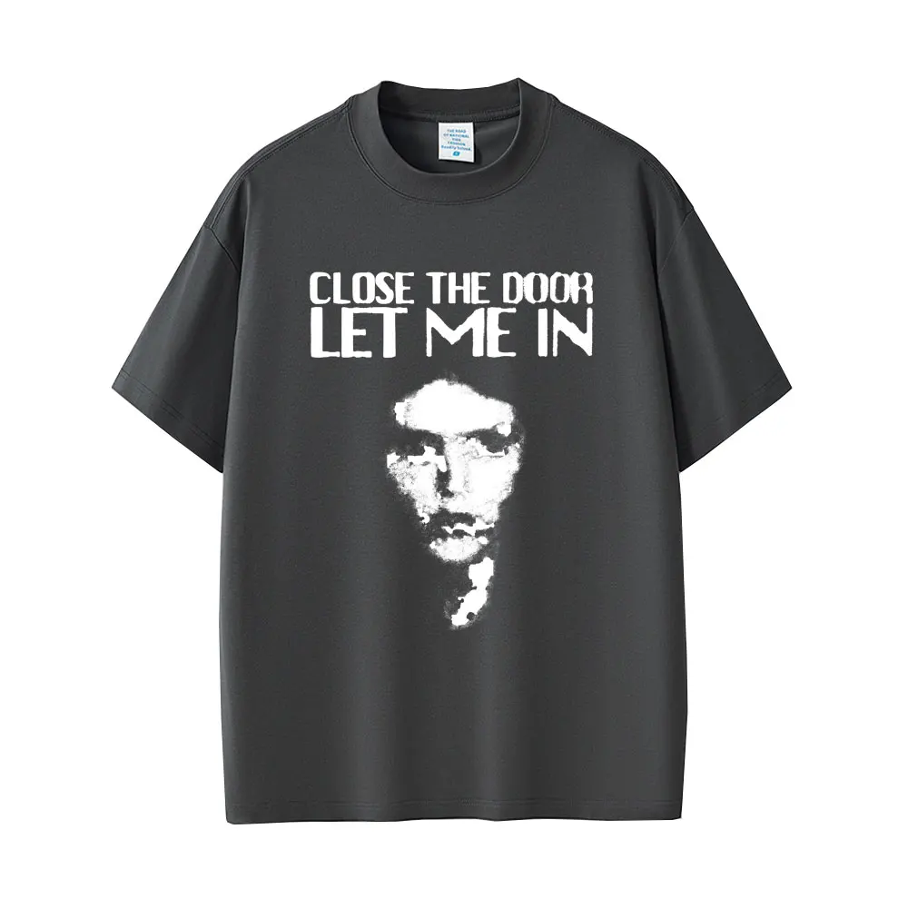 Custom Ethel Cain Face Graphic T-shirts Perverts Vacillator Close The Door Let Me In T-shirt Men Women Vintage Gothic Oversized