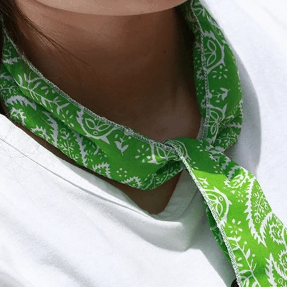 Towels Skincare Ice Cooling Wrap Tie Neck Scarf Sun UV Protection Wristband Summer Cooling scarf Bandana Body Cooler Scarf