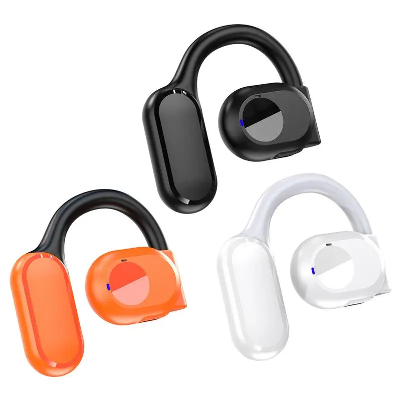 Single Open Ear Headphones Single Air Conduction Earbuds  Blutooth 5.3 Chip Touch Control Wireless Earbuds For Running Workout