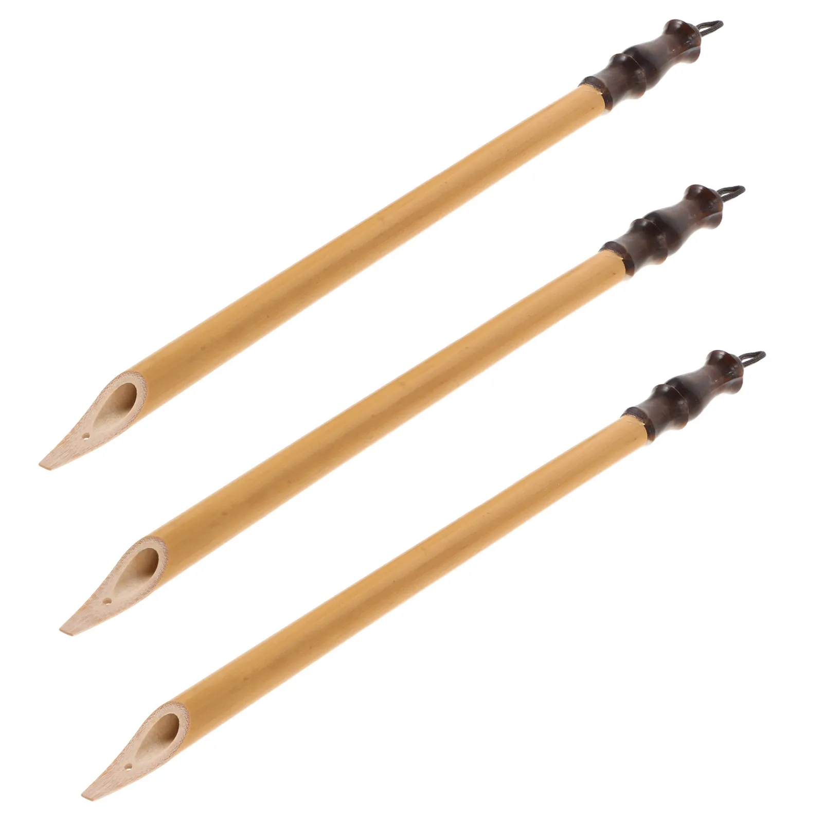 3Pcs Bamboo Calligraphy Pen Set Adjustable Slant Dip Pens Bamboo Reeds Style for Chinese Japanese Calligraphy Drawing Hand