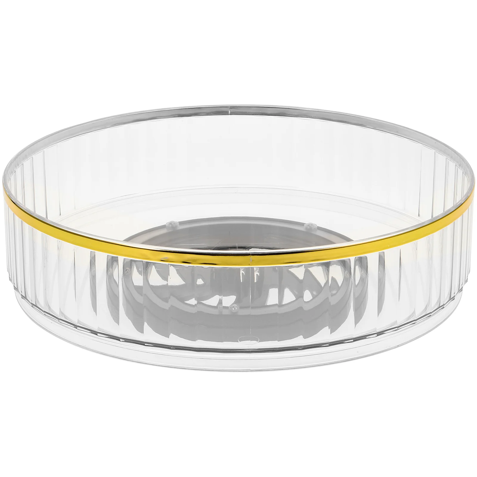 

Rotating Desktop Storage Tray 360 Turntable Organizer Plastic Spice Rack Condiment Holder for Kitchen Cabinet Countertop