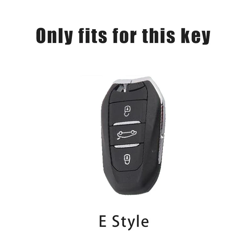 Full-fill TPU Car Smart Key Case Fob Cover Protector Holder Shell Key Accessories For Peugeot 308 408 508 2008 3008 4008 5008