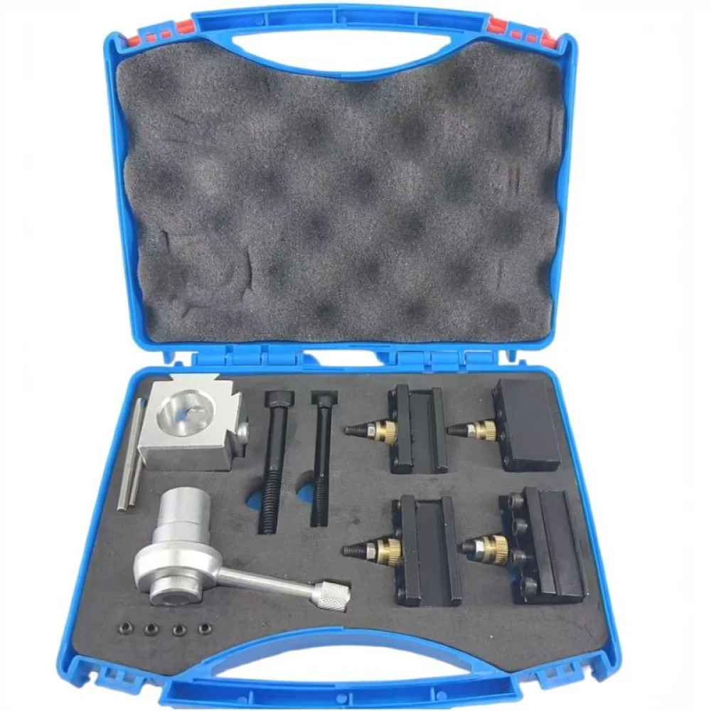 Quick Change Tool Post For 210 Mini Lathe Machine Precision Turning Holder Accessories For Cue Repair Metal Cutting Tool