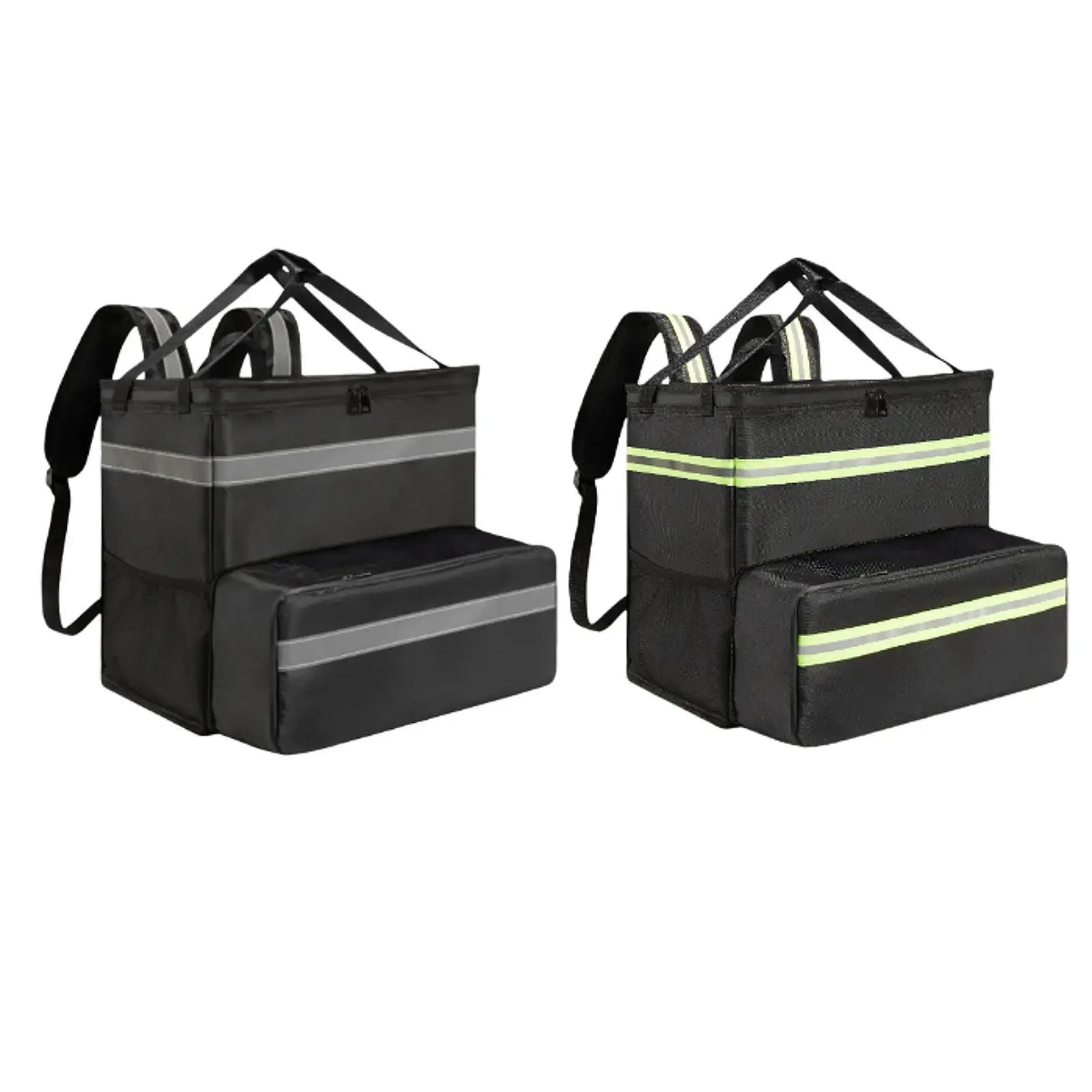 

Expandable Pizza Delivery Backpack Portable Thermal Smooth Zipper Insulated