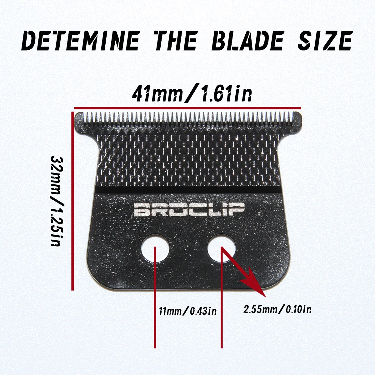 BRDCLIP Original Replaceable Blade Suitable for BRD 116 DK 078 SC/Gamma Hair Trimmer 440C Steel Ceramic Dragon Scale Texture