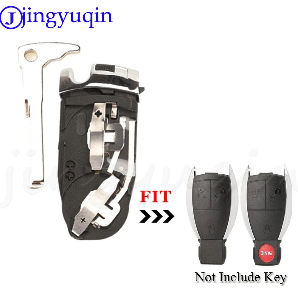 

jingyuqin Small key shell FOB with battery compartment for Mercedes A B C E S CL CLS CLA CLK W203 W204 W205 W210 W211 W212