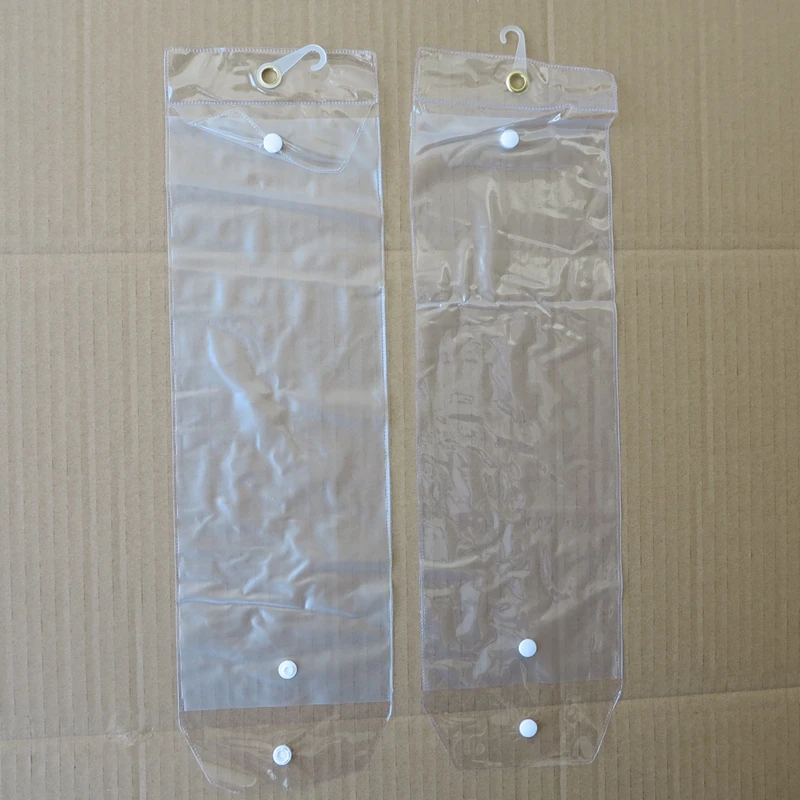 40pcs/lot 12inch-26inch plastic pvc bags for packing hair extension transparent packaging bags