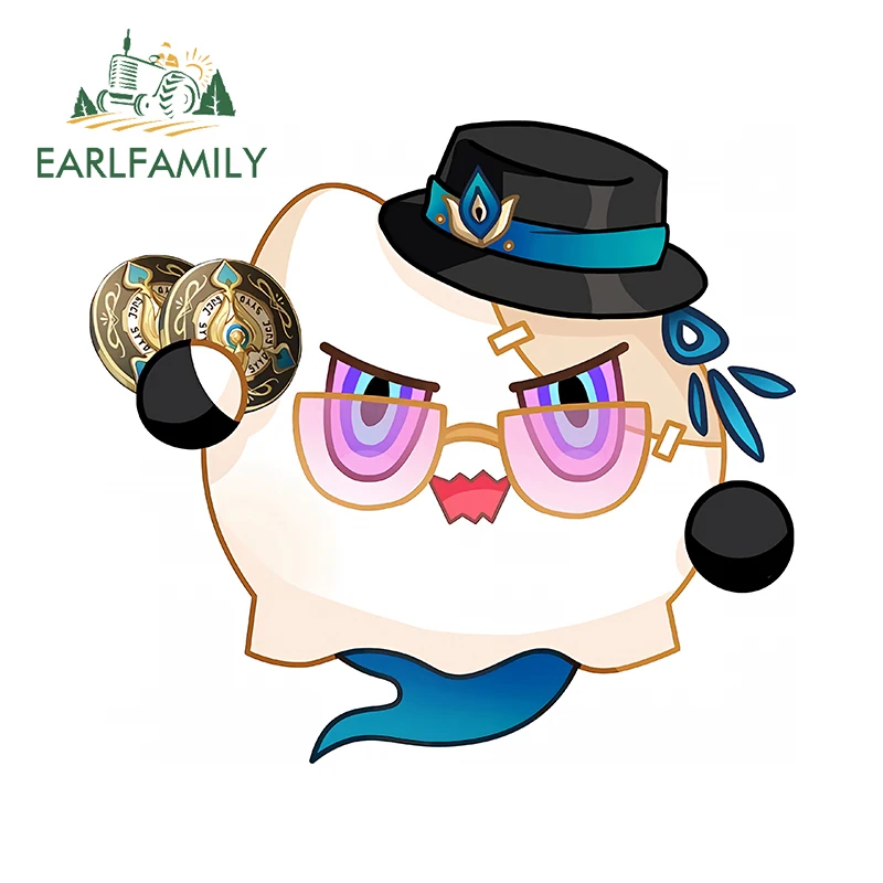 

EARLFAMILY 13cm × 11.8cm Cute Aventurine Honkai Star Rail Car Stickers Funny Design Decals Scratch-Proof Motorcycle Car Wrap