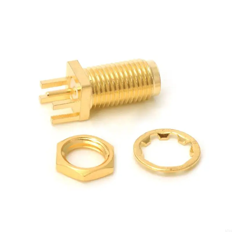 573A 10pcs End for Launch PCB Mount Mount SMA Female Straight RF Connector Adapt