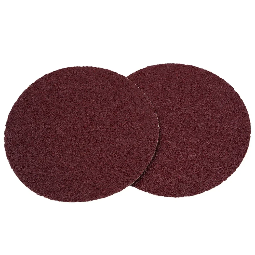 20pcs Red Brown Round Sandpaper Flocking Power Tool Grinding Tool Accessories Can Be Used With Electric Start Sticky Disk