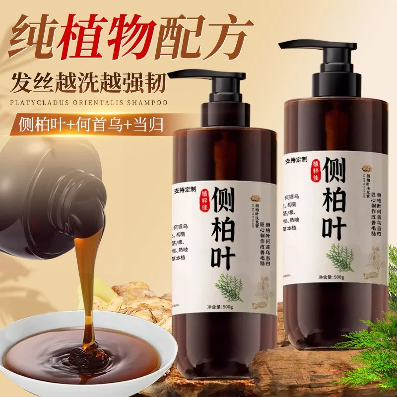 

Leaf of Oriental Arborvitae Herbal Shampoo - Anti-Dandruff, Scalp Soothing & Hair Nourishment - Natural Decoction 500ml