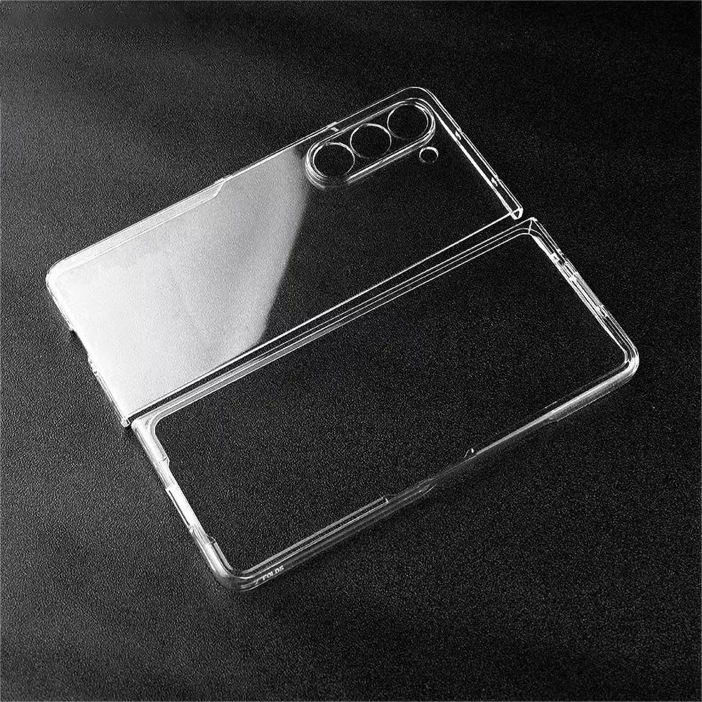 Clear Acrylic Hinge Case Ultra-Thin Anti-Shock for Samsung Galaxy Z Fold7 Fold6 Fold5 5G 2025 Transparent Armor Phone Cover