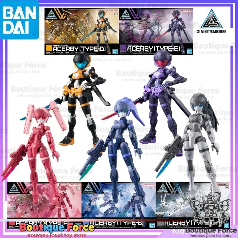 

Bandai Naruto Shippuden Action Figure 1/144 EXM-H15D ACERBY TYPE A B C D E Anime Collectible Toy Model Gift for Fans Kids