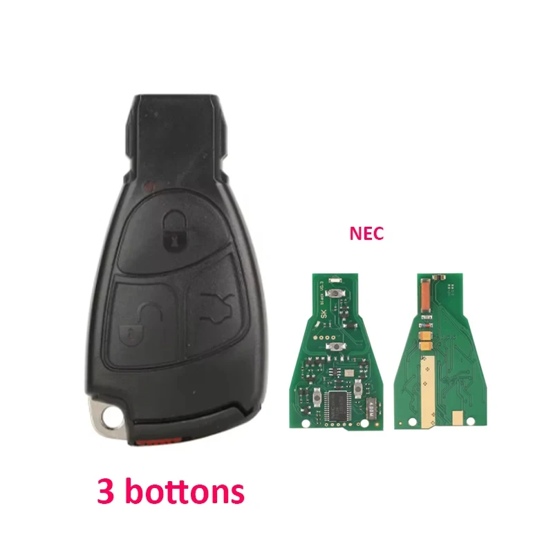 3 Buttons Car Remote Key 433MHz NEC Chip for Mercedes Benz B C E ML S CLK CL Auto Smart Remote Key