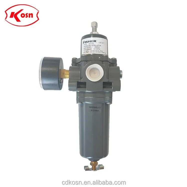 

American original New 1/2NPT interface stabilize pressure air FS67DFR-25 filter reducing regulator FISHER valve