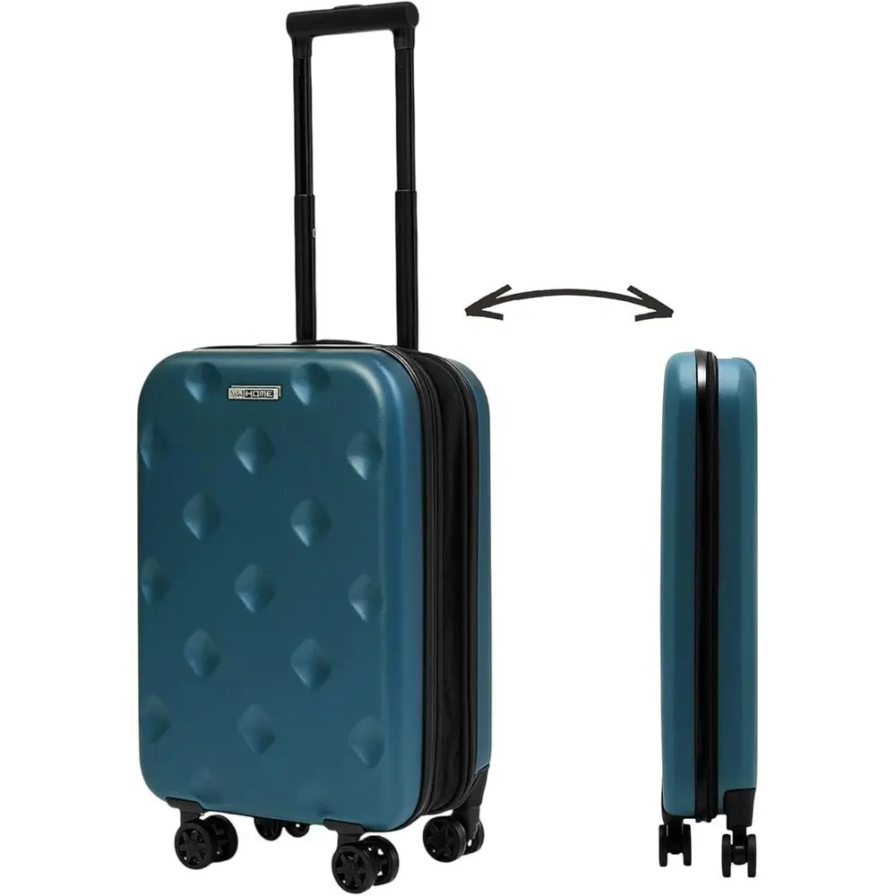 

Ultra-Thin 20 & 24 Hard Top Cabin Suitcases, Army Green, 3 Light Options