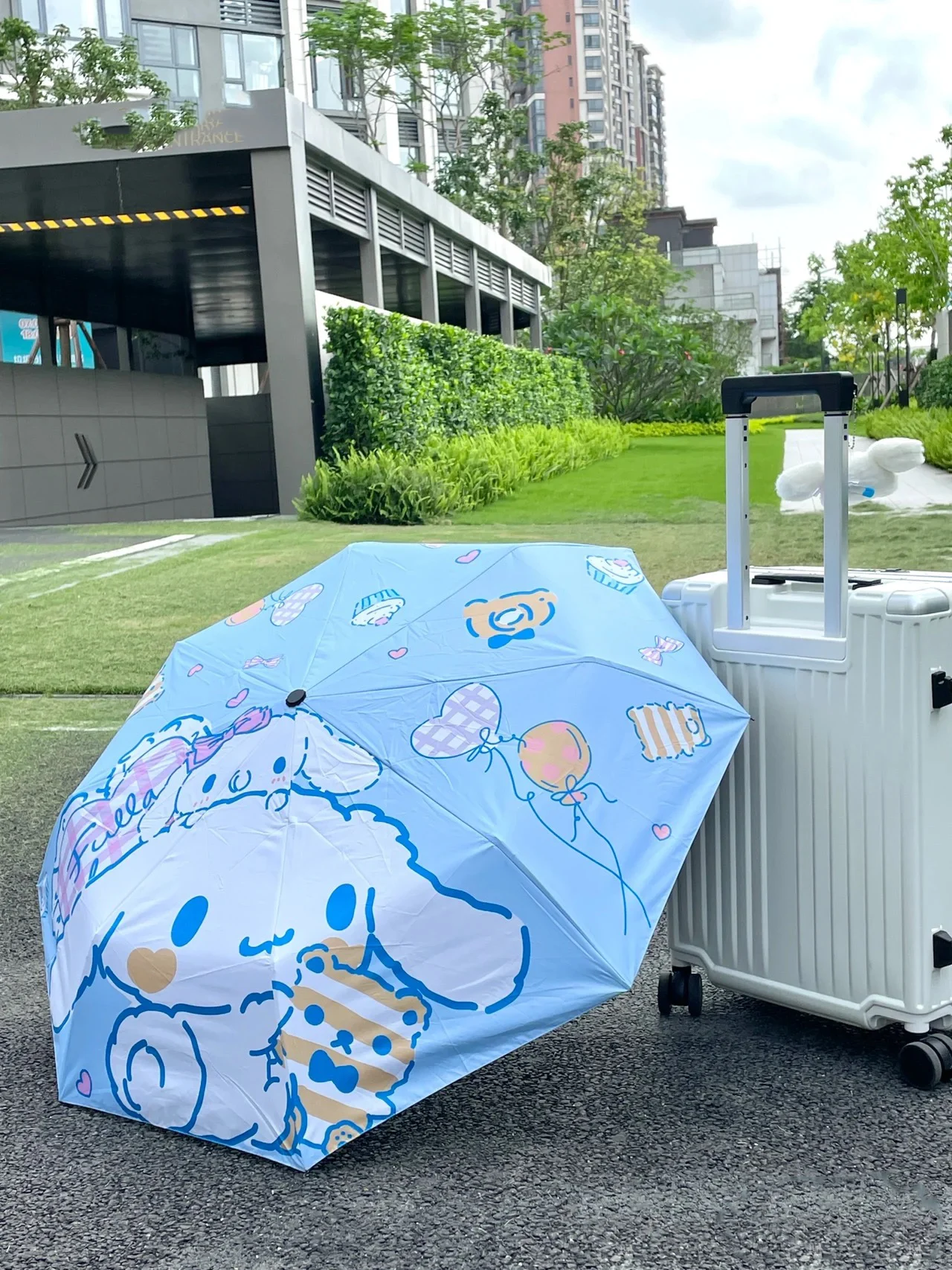 Ombrello pieghevole carino Ombrello per protezione solare Riciclaggio automatico Grande pieghevole Completamente automatico Regalo per ragazze di bell'aspetto Miglior