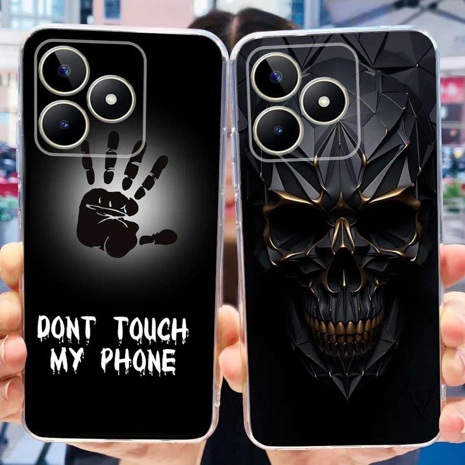 For Realme Note 50 Phone Case Realme Note50 4G RMX3834 2024 Fashion Cool Painted Soft Silicone TPU Cases