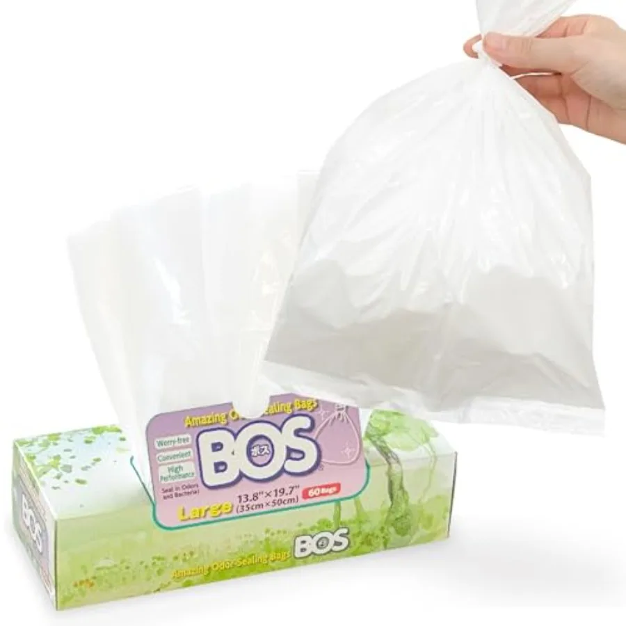 

Amazing Odor Sealing Disposable Bags for Diapers, Ostomy Bags, Pet Waste or any Sanitary Product Disposal -Durable and Unscente