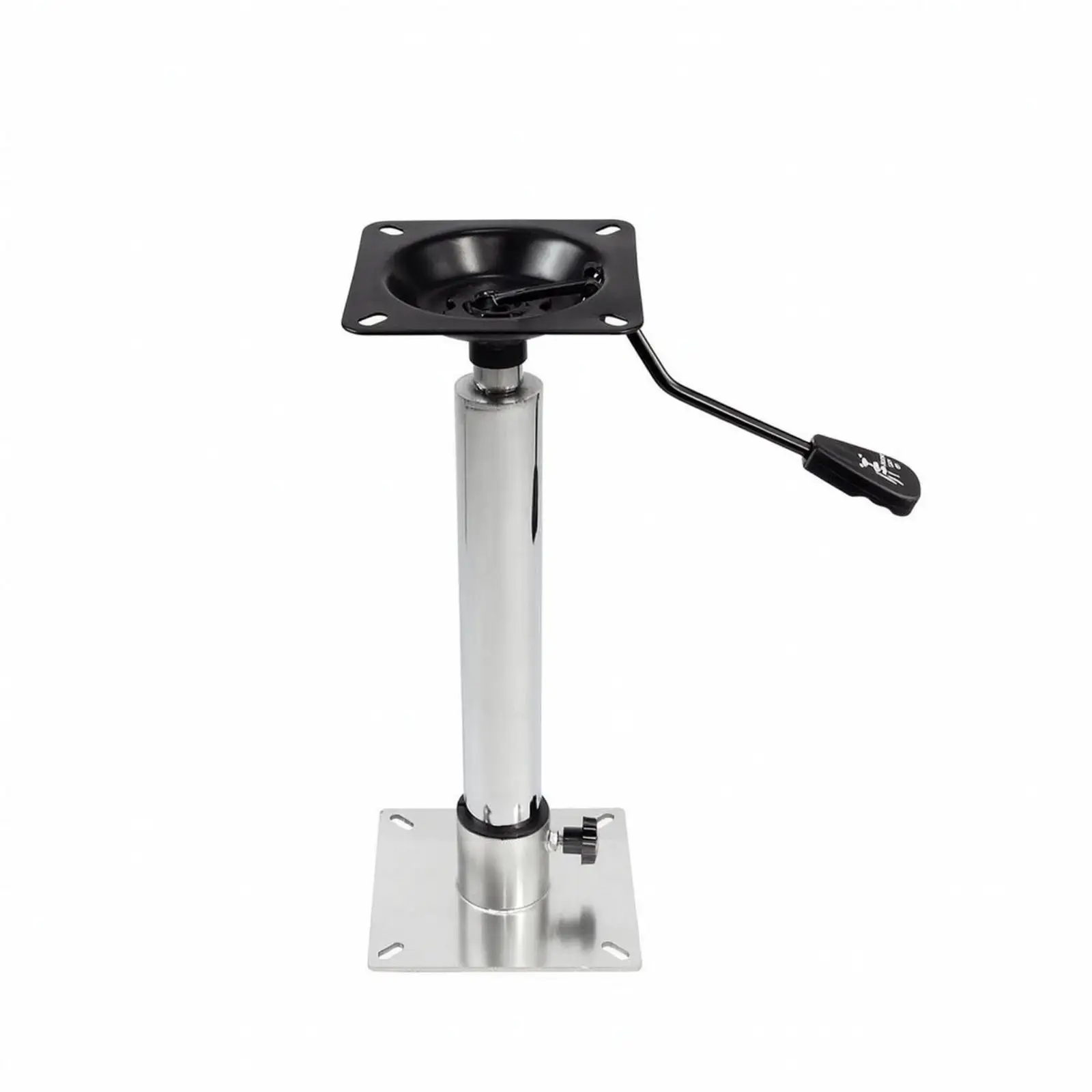 Boat for seat Rotating Pedestal for Yacht Deck with Adjustable Swivel Top and Bottom Fixing Plate Hardware