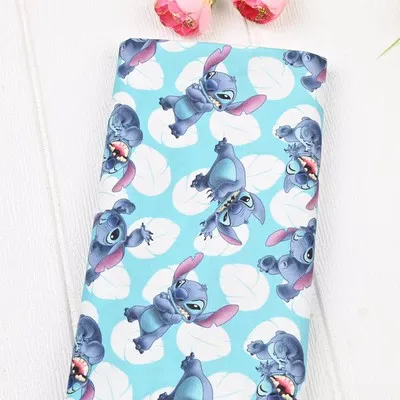 Cartoon Disney Stitch The Lion King Cotton Fabric For Sewing Patchwork DIY Quilting Fabrics Sew Child Clothes Dress Material