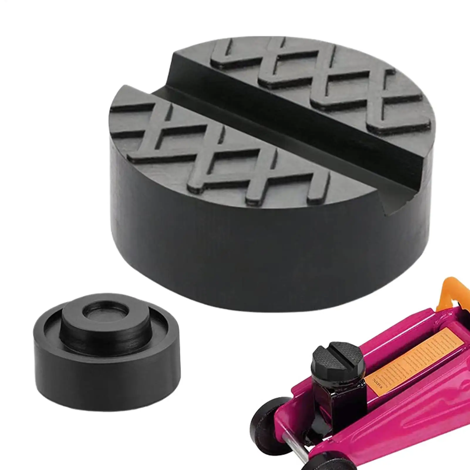 Floor Jack Pad Rubber Jack Pads Stabilizer Block For Wheel Leveling Boat Temporary Tire Changes Driveway Parking RV Setup Sloped