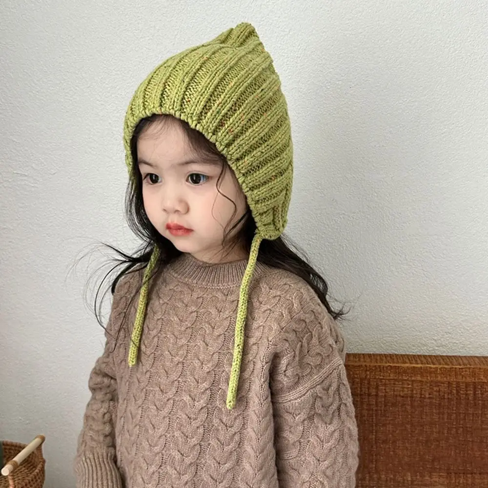 1-4 Year baby Fashion Elves Baby Winter Hats Soft Crochet Kids Beanie Hats Casual Cartoon Knitted Cap Boys Girls