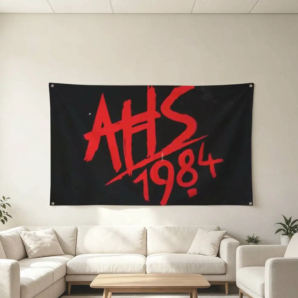 American H-Horror Story AHS 1984 Flags for Bedrooms Home Decor Items Outdoor Decors Garage Decoration Flaga
