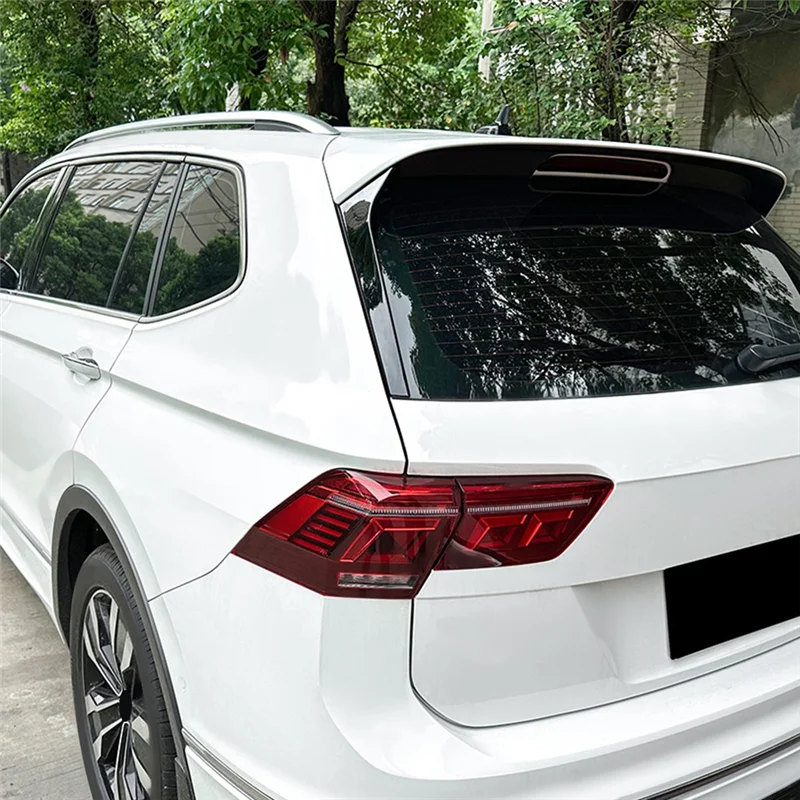Stabil-Für VW Tiguan MK2 R-Line 2017-2023 Helle Schwarz Auto Heckscheibe Spoiler Seite Flügel Abdeckung Trim auto Zubehör