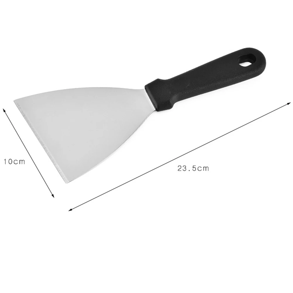 Home Short Handle Cooking Utensils Multifunctional Spatula Stainless Steel Kitchen Ware Pasty Triangular Western Cuisine