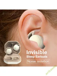 Sleep Earbuds in-Ear Earphones for Sleeping with 3 Sizes Ultra-Light Soft Silicone Noise Isolating Headphone Perfect for Sleep
