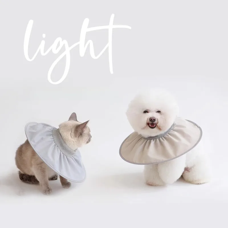 Pet Elizabethan Sterilization Care Collar Cat and Dog Grooming Collar Anti-licking and Biting Small Dog Headgear