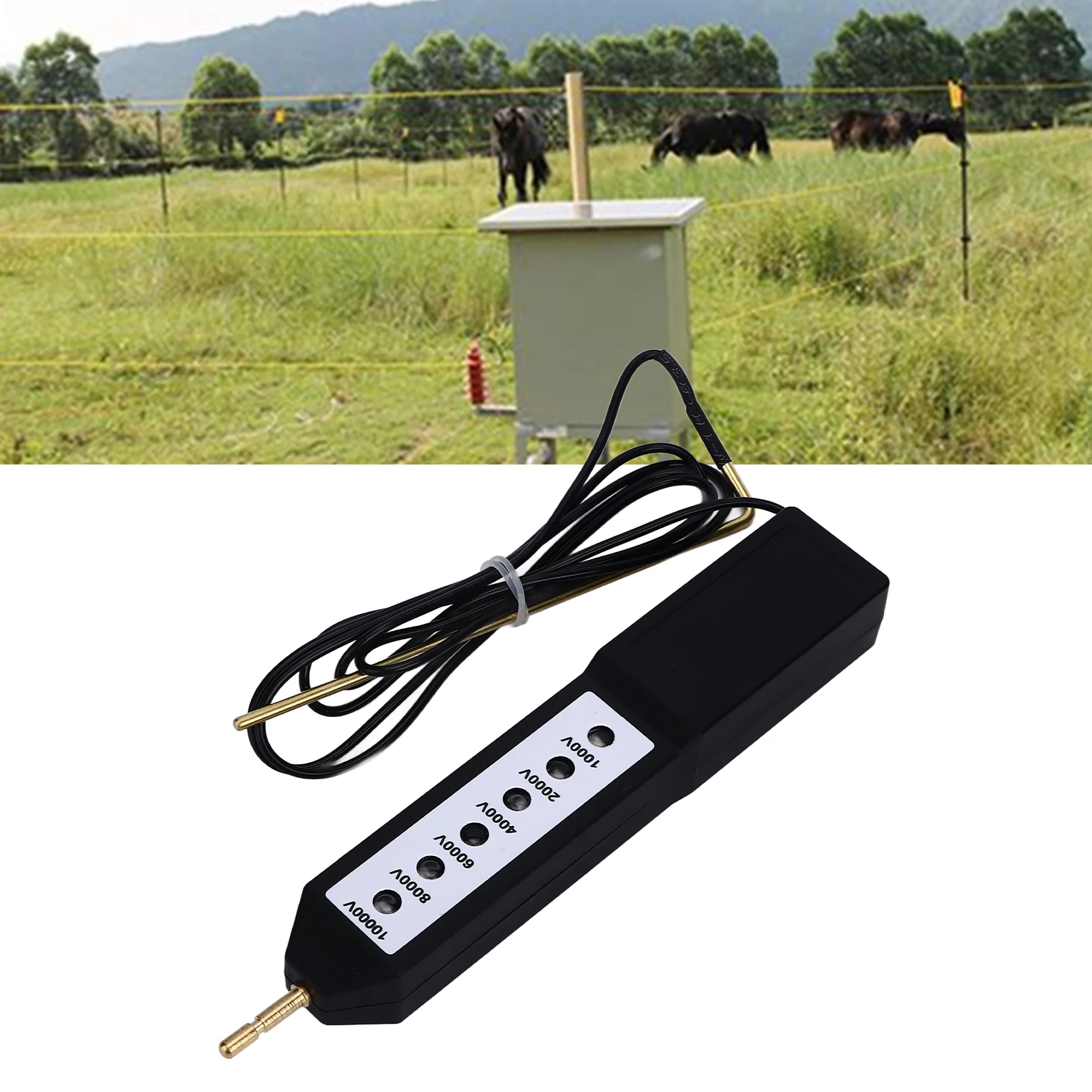 MLD-002A1 10KV Voltage Electric Fence Tester Bird Chicken Drinker Cup Electric Fence Tester Farm Electronic Fence Fault Finder