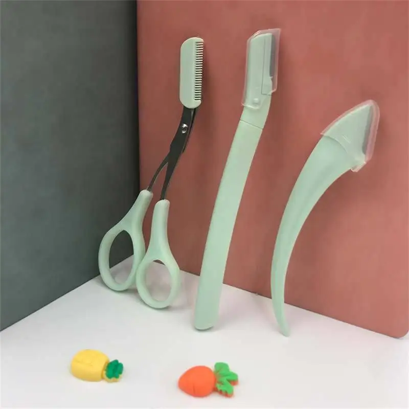 Shaping Perfect Eyebrows Eyebrow Comb Precise Trimming Eyebrow Scissors Widely Used Convenient Design Eyebrow Trimming Set