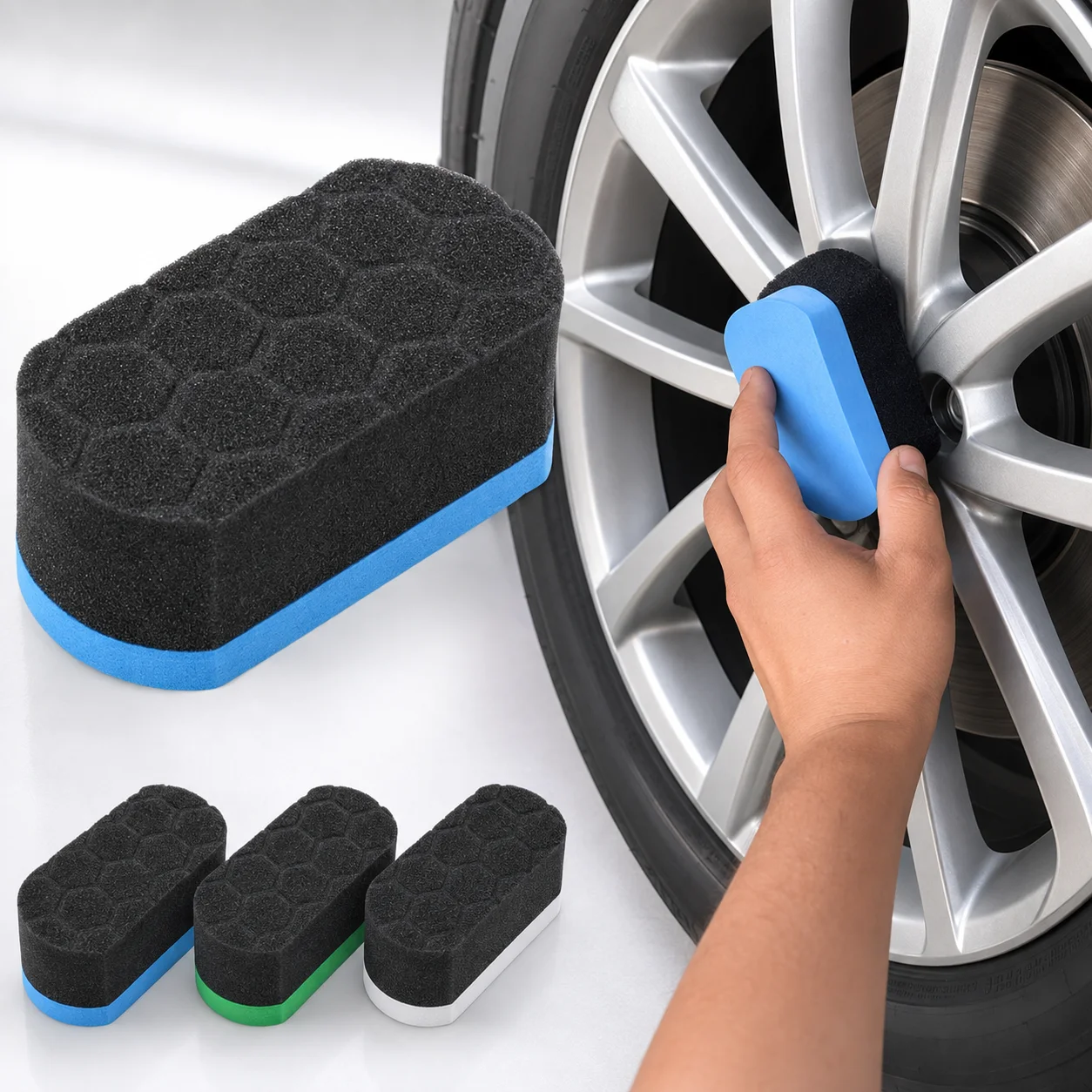 Car Wash Sponge High Density Large Water Absorption Cleaning Foam Pad for Auto Detailing Polishing Waxing Car Care Accessories