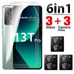 6in1 Protective Glass Case For Xiaomi 13T 14T Pro Tempered Glass Mi 14T 13T Pro Global 14TPro 13TPro 5G Camera Screen Protector