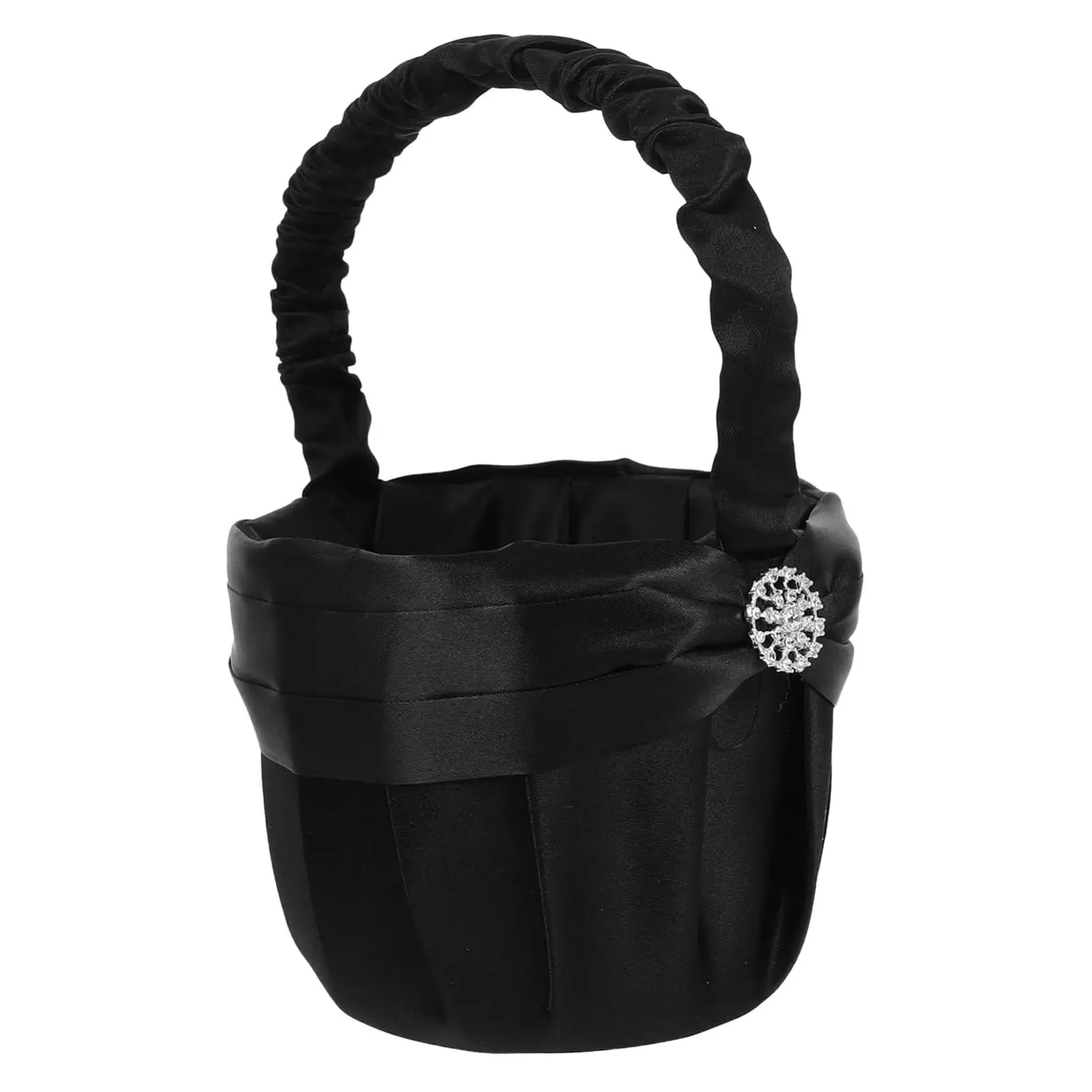 

Flower Girl Basket Storage with Handle Elegant,Lightweight,Western Wedding Decorative Bridesmaid Basket for Weddings Festival