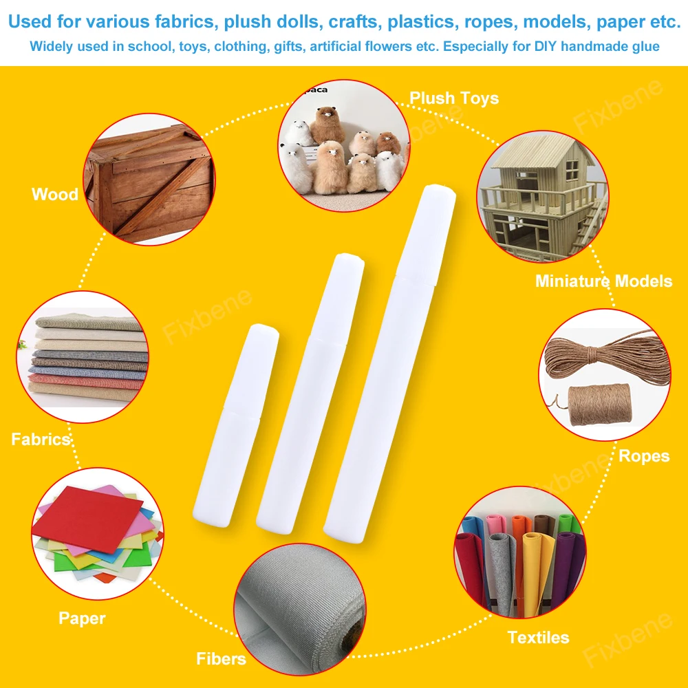 Pegamento blanco líquido, adhesivo de látex con Alcohol, papel textil, artesanía de madera y plástico, modelo en miniatura, encuadernación de libros de silicona escolar para niños