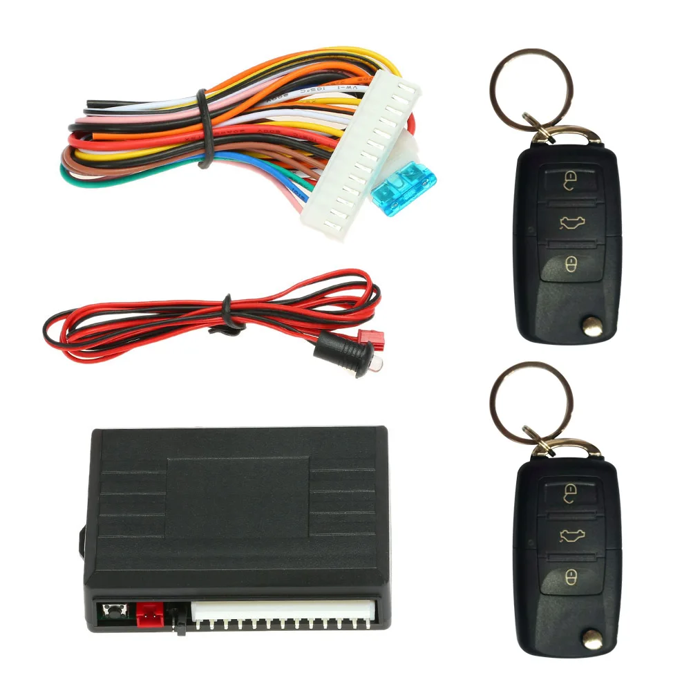 Car Auto Remote Central Kit Door Lock Universal Car Keyless Entry System Remote Central Locking Kit for VW LUPO POLO