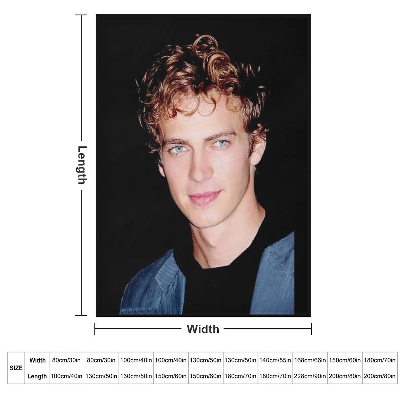 Hayden Christensen Throw Blanket couch cozy soft plush fuzzy picnic outdoor blanket