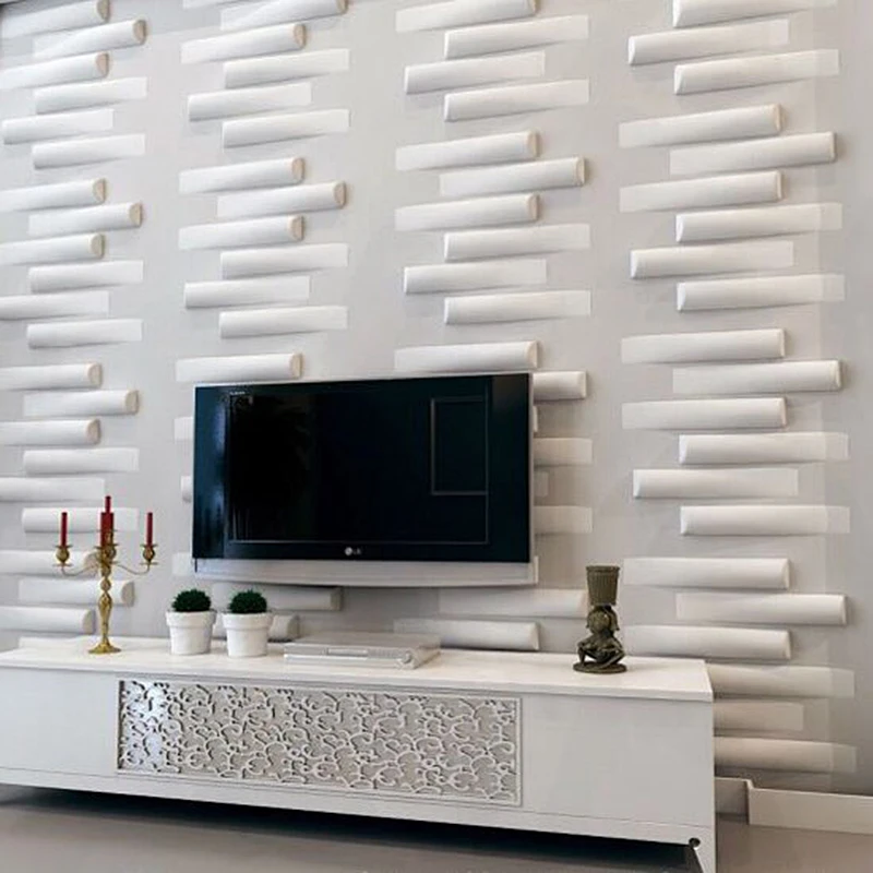 30x30cm DIY Decorative 3D Wall Panel Diamond Stone Brick Living Room TV Background Decals Tile Mold 3D wall sticker bathroom