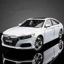 1:24 HONDA Accord Alloy Car Model Diecasts & Toy Vehicles Metal Car Model High Simulation Sound and Light Collection Kids Gifts