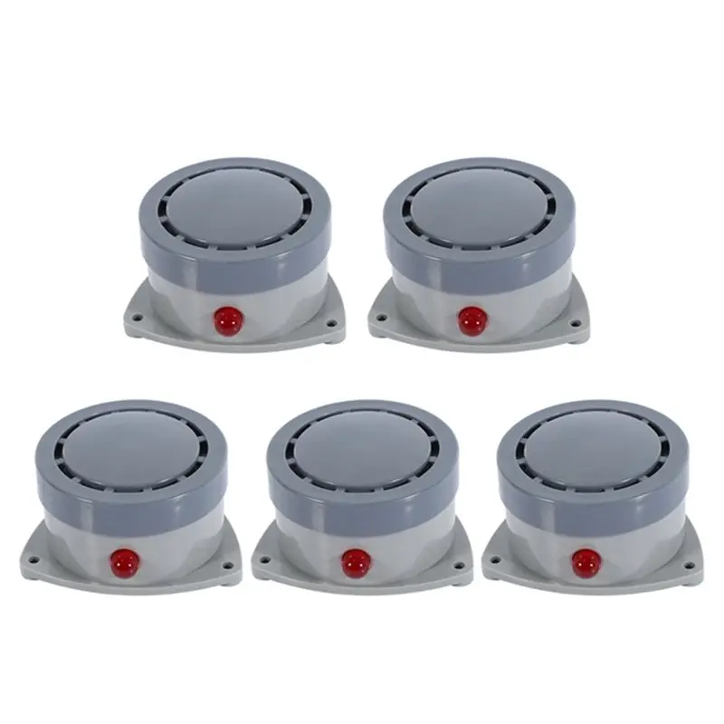 

【BRAND NEW】5Pcs Water Leak Detector Alarm 110DB Water Leakage Sensor For Basement For Pipe/Drain/Sink/Faucet Drip