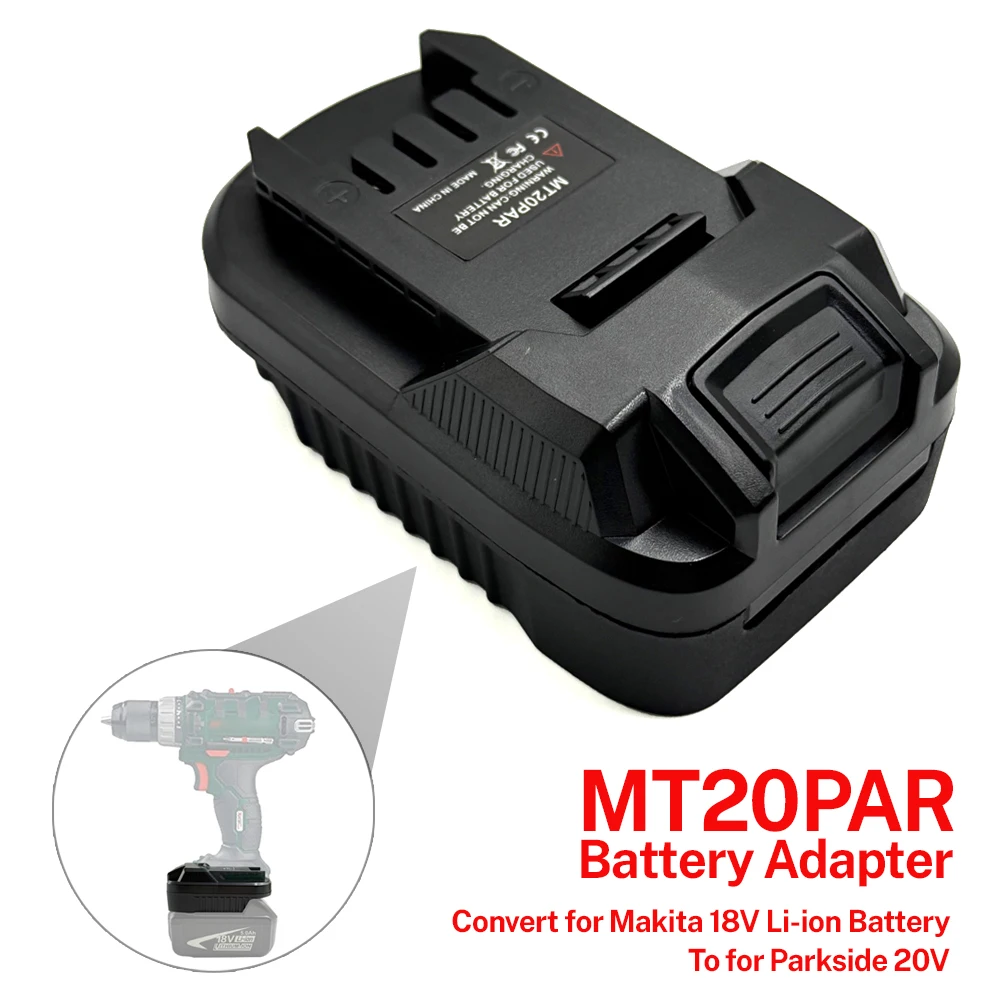 

for Makita 18V Li-ion Battery Convert to for Parkside X20V Lithium Battery Power Tools MT20PAR Battery Adapter Converter