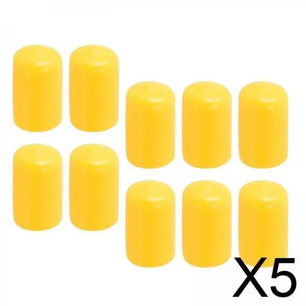 

5x Pool Cue Tip Protectors - Pack of 10 Rubber Covers for Billiards