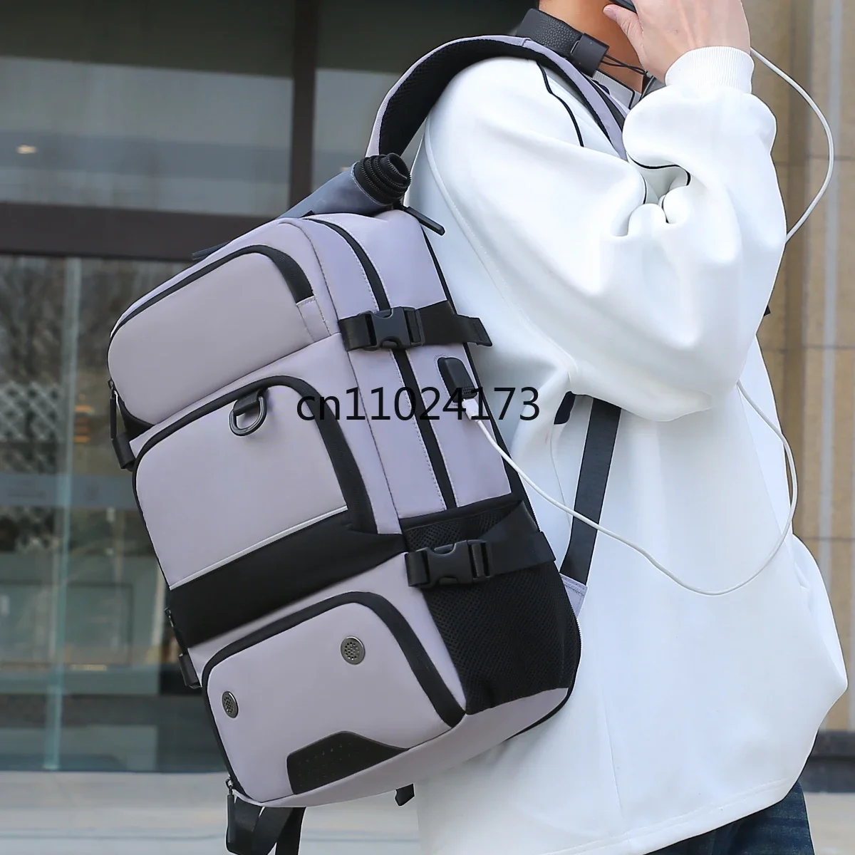 2-in-1 Myco Convertible Backpack - Anti-Theft Slim Laptop Bag for Work, Durable Nylon Hiking Pack with Hidden Pockets